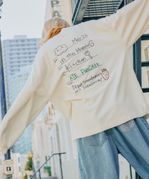 niko and... | [MODE NORM CORE]ミニ裏毛グラフィックロングTシャツ(Tシャツ/カットソー)