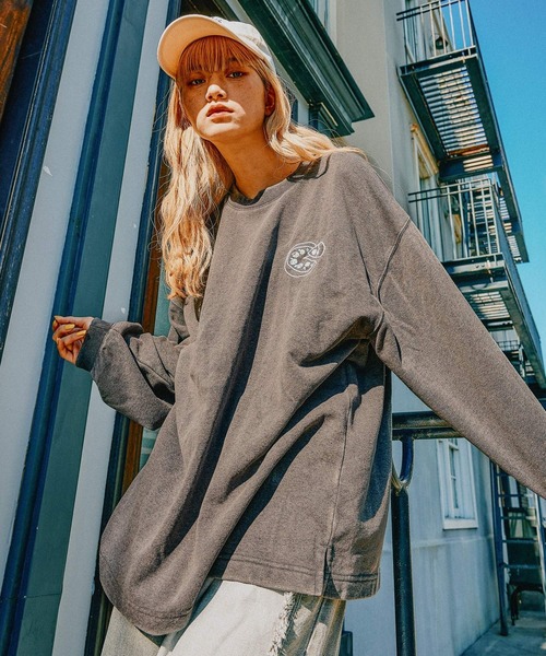 セール】【MODE NORM CORE】ミニ裏毛グラフィックロングTシャツ（T