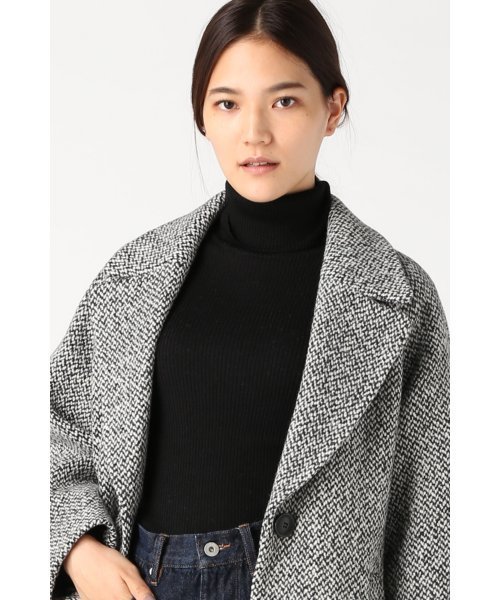 JOURNAL STANDARD（ジャーナルスタンダード）の「リブボーダームジ タートルネックプルオーバー#（ニット/セーター・レディース・チャコールグレー/ホワイト系その他/ブラック/アイボリー・FREE）」の5枚目の写真