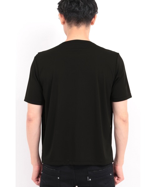TORNADO MART(トルネードマート)の「TORNADO MART∴ストールドレープ半袖カットソー(Tシャツ/カットソー・メンズ・ホワイト/ブラック・L/M/LL)」の8枚目の写真