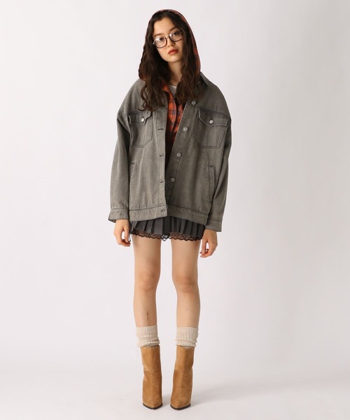 FOREVER 21(フォーエバー トゥエンティーワン)の「【2025SS】レースレイヤードプリーツミニスカート(スカート・レディース・ネイビー/グレー・SMALL/MEDIUM)」の12枚目の写真