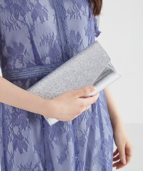 ORiental TRaffic（オリエンタルトラフィック）の「グリッタークラッチバッグ/MOB003（クラッチバッグ・レディース・シルバー/ゴールド・ﾌﾘ-）」の4枚目の写真