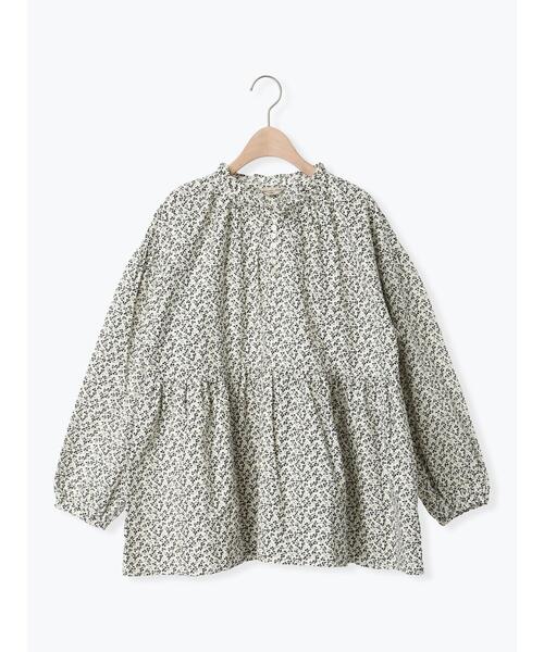 Samansa Mos2（サマンサ モスモス）の「花柄フリルカラーブラウス（シャツ/ブラウス・レディース・ブルー/ブラック/オフホワイト・F）」の19枚目の写真