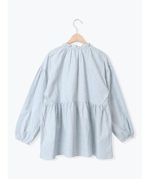 Samansa Mos2（サマンサ モスモス）の「花柄フリルカラーブラウス（シャツ/ブラウス・レディース・ブルー/ブラック/オフホワイト・F）」の16枚目の写真