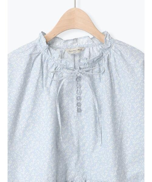 Samansa Mos2（サマンサ モスモス）の「花柄フリルカラーブラウス（シャツ/ブラウス・レディース・ブルー/ブラック/オフホワイト・F）」の15枚目の写真