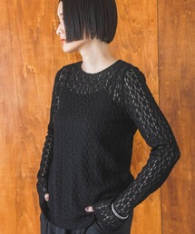 A part by | レースカット_長袖(Tシャツ/カットソー)