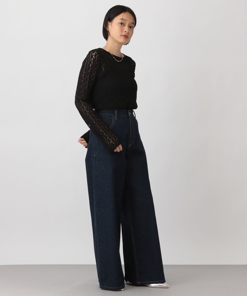 アパートバイ　レースカット_長袖 セール】レースカット_長袖（Tシャツ/カットソー）｜A part by