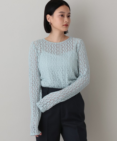 レースカット_長袖（Tシャツ/カットソー）｜A part by（アパートバイ