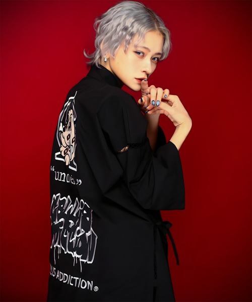 GALFY(ガルフィー)の「【別注】GA×GALFY-安定の甚平(シャツ/ブラウス・メンズ・ブラック/その他1・XL/L)」の4枚目の写真