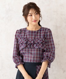 KUOSE ブルーチェックブラウス　新品未使用 ブルーチェックブラウス – KUOSE.com
