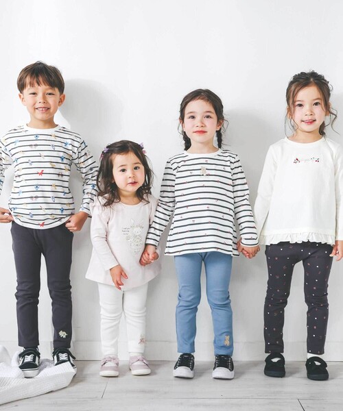 SLAP SLIP(スラップスリップ)の「【スララク/防汚加工】わくわくデザイン男の子長袖Tシャツ(80~130cm)(Tシャツ/カットソー・キッズ・ブルー/グリーン系その他/ブラック系その他/ベージュ/オフホワイト/イエロー/グレー/ホワイト・80cm/90cm/110cm/100cm/120cm/130cm)」の14枚目の写真