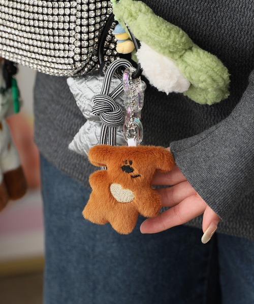 チワワ キーホルダー ブラックタン 犬 リボン バッグチャーム キーチャーム A チワワ キーホルダー ブラックタン 犬 リボン バッグチャーム