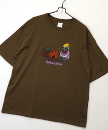 Burner（バーナー）の「【GROOVY STORE】ワンポイント刺繍ワイドTシャツ（Tシャツ/カットソー）」