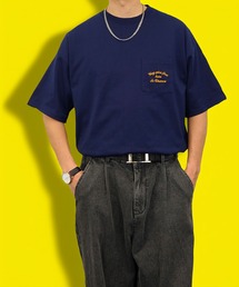 【GROOVY STORE】ワンポイント刺繍ワイドTシャツ