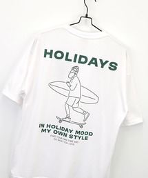 【GROOVY STORE】ワンポイント刺繍ワイドTシャツ