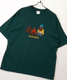 Burner（バーナー）の「【GROOVY STORE】ワンポイント刺繍ワイドTシャツ（Tシャツ/カットソー）」