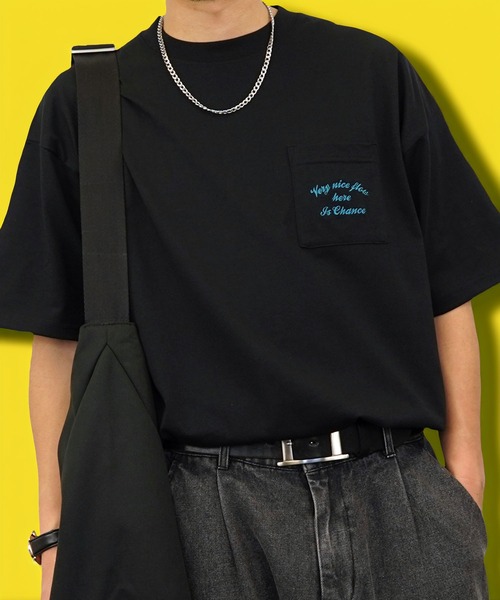 Burner（バーナー）の「【GROOVY STORE】ワンポイント刺繍ワイドTシャツ（Tシャツ/カットソー・メンズ・ブラック/ネイビー/ホワイト/インディゴブルー/スミクロ/ライトブラック/ホワイト系その他2/ホワイト系その他3/ホワイト系その他4/ホワイト系その他5/ブラック系その他2/ブラック系その他3/ブラック系その他4/コーラルピンク/ブラック系その他5/グレイッシュブルー/ホワイト系その他6・LL/L/M）」の18枚目の写真