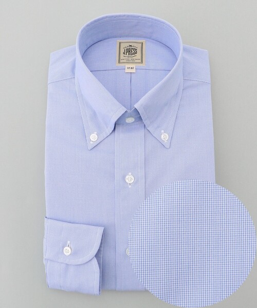 J.PRESS(ジェイプレス)の「【Single Needle Tailoring / 形態安定】マイクログラフチェック シャツ / B.D.(シャツ/ブラウス・メンズ・ネイビー系3・首回り43cm-裄丈86cm/首回り42cm-裄丈86cm/首回り41cm-裄丈85cm/首回り40cm-裄丈85cm/首回り39cm-裄丈84cm/首回り38cm-裄丈84cm/首回り37cm-裄丈82cm)」の1枚目の写真