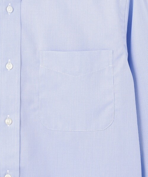 J.PRESS(ジェイプレス)の「【Single Needle Tailoring / 形態安定】マイクログラフチェック シャツ / B.D.(シャツ/ブラウス・メンズ・ネイビー系3・首回り43cm-裄丈86cm/首回り42cm-裄丈86cm/首回り41cm-裄丈85cm/首回り40cm-裄丈85cm/首回り39cm-裄丈84cm/首回り38cm-裄丈84cm/首回り37cm-裄丈82cm)」の4枚目の写真