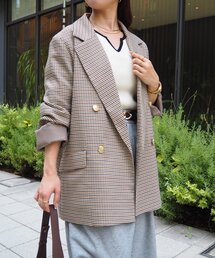 Thevon ツイードパイピングミドルコート ツイードパイピングミドルコート | Thevon.(ゼヴォン)レディース