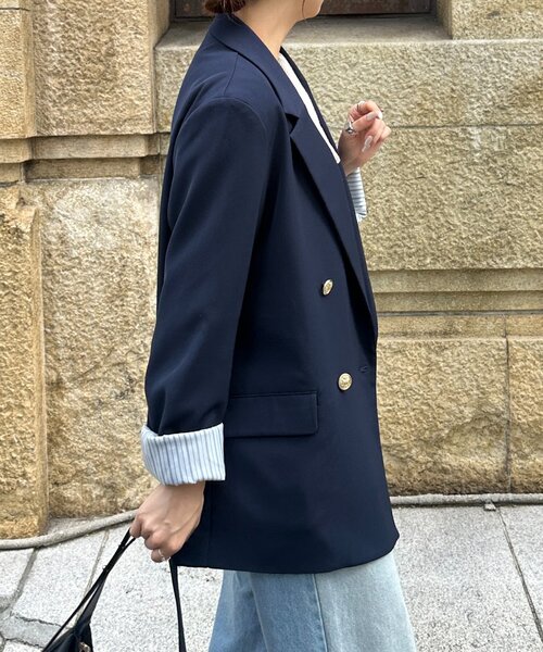 GOLDボタンテーラードジャケット（テーラードジャケット）｜Thevon