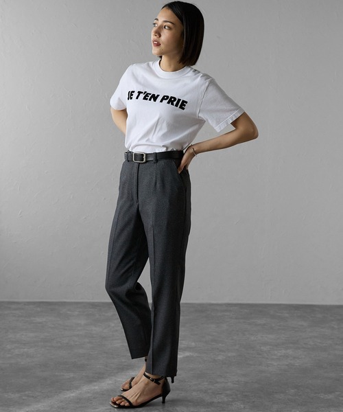 etre pret(エトレプレ)の「多サイズ対応 テーパードパンツ ※セットアップ可(スーツパンツ・レディース・グレー/ネイビー・5号/7号/9号/11号/13号/15号)」の4枚目の写真