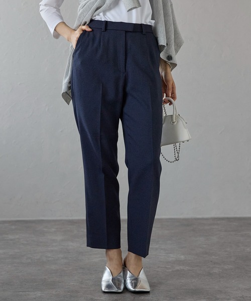 etre pret(エトレプレ)の「多サイズ対応 テーパードパンツ ※セットアップ可(スーツパンツ・レディース・グレー/ネイビー・5号/7号/9号/11号/13号/15号)」の18枚目の写真