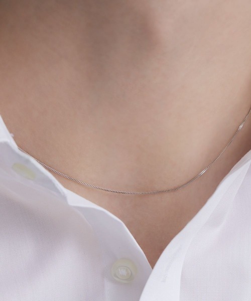4℃ HOMME+(ヨンドシーオムプラス)の「プラチナ チェーン ネックレス(ネックレス・メンズ・プラチナム・FREE)」の5枚目の写真
