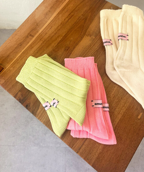 mystic（ミスティック）の「カラーリブソックス（ソックス/靴下・レディース・グリーン/ピンク/アイボリー・ONE SIZE）」の8枚目の写真