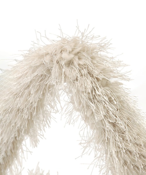 ROSE BUD（ローズバッド）の「フリンジボアショルダーバッグ（ショルダーバッグ・レディース・ブルー/ベージュ・ONE SIZE）」の8枚目の写真