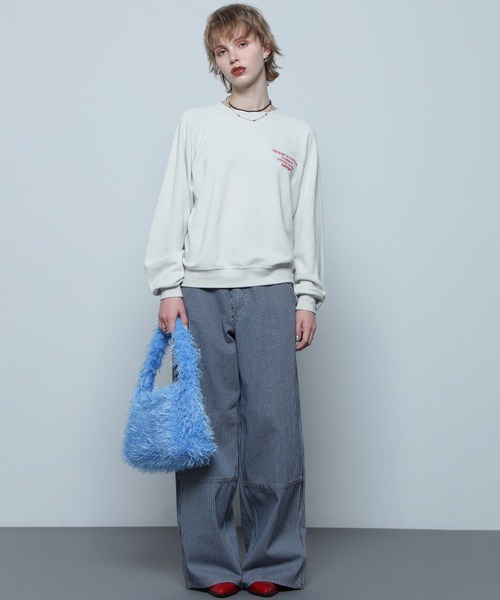 ROSE BUD（ローズバッド）の「フリンジボアショルダーバッグ（ショルダーバッグ・レディース・ブルー/ベージュ・ONE SIZE）」の11枚目の写真