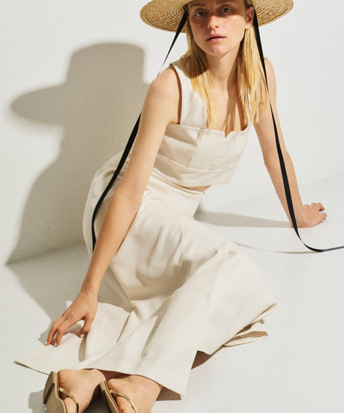 Rouge vif（ルージュヴィフ）の「【セットアップ対応】ビスチェリボンブラウス（ベスト・レディース・ブラック/アイボリー・フリー）」の18枚目の写真