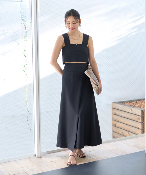 Rouge vif（ルージュヴィフ）の「【セットアップ対応】ビスチェリボンブラウス（ベスト・レディース・ブラック/アイボリー・フリー）」の8枚目の写真