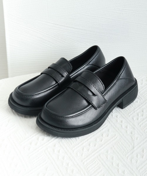 Miniministore(ミニミニストア)の「ローファー レディース PU ローヒール(ローファー・レディース・ブラック/ブラウン・24.5cm/25.0cm/22.5cm/23.0cm/23.5cm/24.0cm)」の7枚目の写真