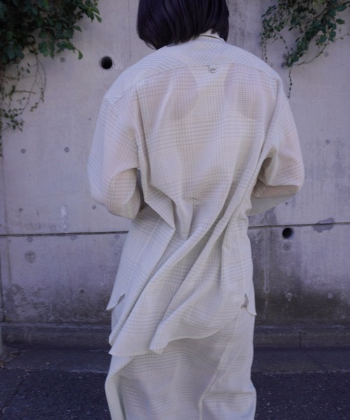 G.V.G.V.（ジーヴィージーヴィー）の「D-RING SHEER PLAID 2WAY SHIRT（シャツ/ブラウス・レディース・グリーン/グレー・ONE SIZE）」の16枚目の写真