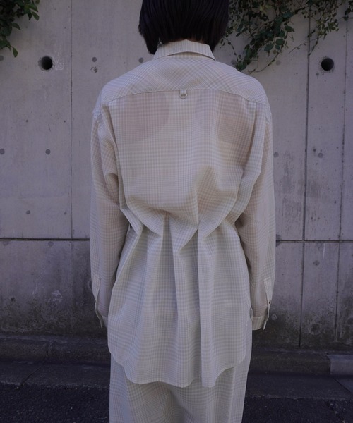 G.V.G.V.（ジーヴィージーヴィー）の「D-RING SHEER PLAID 2WAY SHIRT（シャツ/ブラウス・レディース・グリーン/グレー・ONE SIZE）」の17枚目の写真