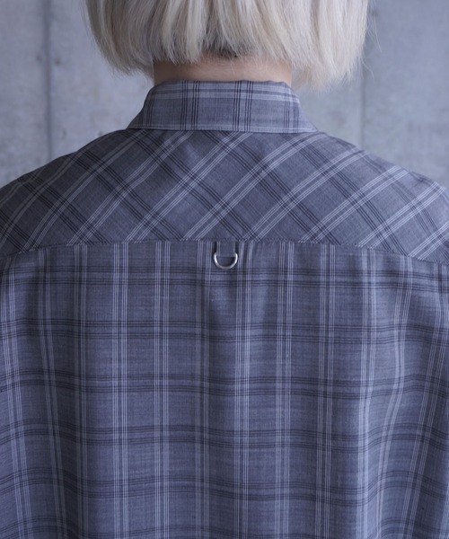 G.V.G.V.（ジーヴィージーヴィー）の「D-RING SHEER PLAID 2WAY SHIRT（シャツ/ブラウス・レディース・グリーン/グレー・ONE SIZE）」の9枚目の写真