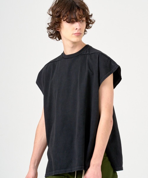 ANDRAP(アンドラップ)の「ANDRAP/アンドラップ/SLEEVELESS T-SHIRT/ノースリーブTシャツ(Tシャツ/カットソー・メンズ・ブラック/ホワイト/グレー・M/L/XL)」の3枚目の写真