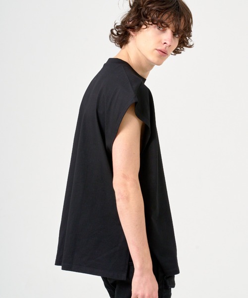 ANDRAP(アンドラップ)の「ANDRAP/アンドラップ/SLEEVELESS T-SHIRT/ノースリーブTシャツ(Tシャツ/カットソー・メンズ・ブラック/ホワイト/グレー・M/L/XL)」の2枚目の写真