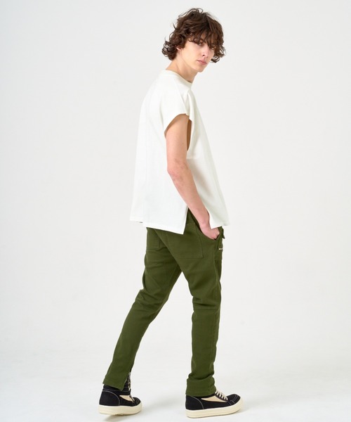 ANDRAP(アンドラップ)の「ANDRAP/アンドラップ/SLEEVELESS T-SHIRT/ノースリーブTシャツ(Tシャツ/カットソー・メンズ・ブラック/ホワイト/グレー・M/L/XL)」の10枚目の写真