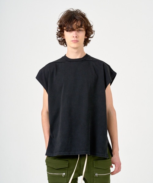 ANDRAP(アンドラップ)の「ANDRAP/アンドラップ/SLEEVELESS T-SHIRT/ノースリーブTシャツ(Tシャツ/カットソー・メンズ・ブラック/ホワイト/グレー・M/L/XL)」の13枚目の写真