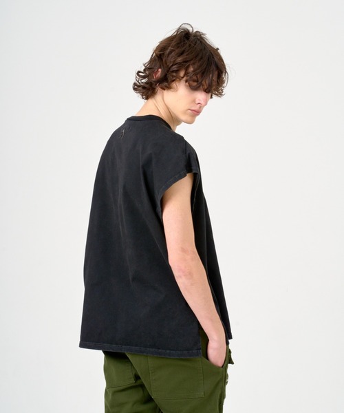 ANDRAP(アンドラップ)の「ANDRAP/アンドラップ/SLEEVELESS T-SHIRT/ノースリーブTシャツ(Tシャツ/カットソー・メンズ・ブラック/ホワイト/グレー・M/L/XL)」の15枚目の写真