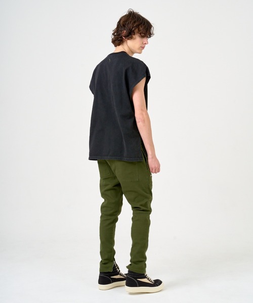ANDRAP(アンドラップ)の「ANDRAP/アンドラップ/SLEEVELESS T-SHIRT/ノースリーブTシャツ(Tシャツ/カットソー・メンズ・ブラック/ホワイト/グレー・M/L/XL)」の17枚目の写真