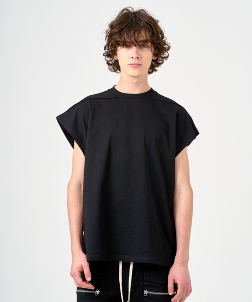 ANDRAP(アンドラップ)の「ANDRAP/アンドラップ/SLEEVELESS T-SHIRT/ノースリーブTシャツ(Tシャツ/カットソー・メンズ・ブラック/ホワイト/グレー・M/L/XL)」の19枚目の写真
