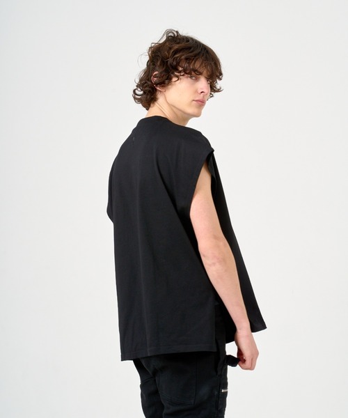 ANDRAP(アンドラップ)の「ANDRAP/アンドラップ/SLEEVELESS T-SHIRT/ノースリーブTシャツ(Tシャツ/カットソー・メンズ・ブラック/ホワイト/グレー・M/L/XL)」の21枚目の写真
