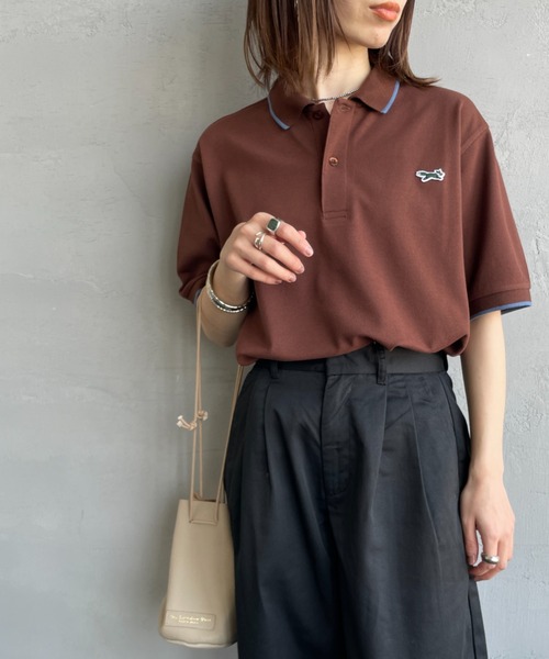 ポロシャツ ポロ 「TOWN CRAFT/タウンクラフト・THE FOX/ザフォックス」 別注 ワンポイントロゴ ティップラインポロシャツ レディース セール】[TOWN CRAFT/タウンクラフト・THE FOX/ザフォックス