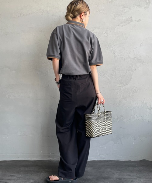 値下げ　新品　BRIEFING カラーブロックポロシャツL セール】【SLICK/スリック】Multi Border Drawstring Polo Shirt