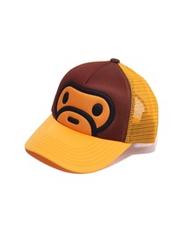 A BATHING APE トラッカーキャップ ブラウン 希少/送料・関税無料/コラボ】BAPE TRUCKER CAP (A BATHING APE