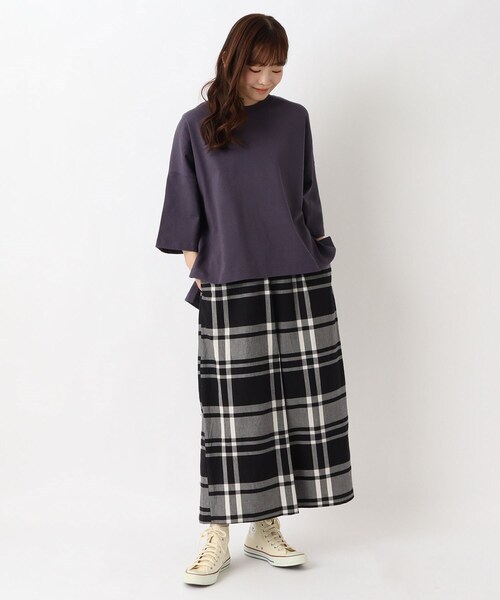 one'sterrace(ワンズテラス)の「強撚コットン 9分丈ワイドパンツ(その他パンツ・レディース・ブルー系その他7/ベージュ系8/ブラック系8・02)」の16枚目の写真