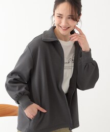 【洗える】スタイリッシュ ジップアップブルゾン